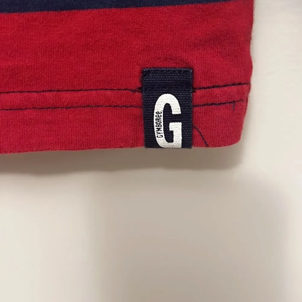 Gymboree Always Soft red/blue long sleeve tee size 10.